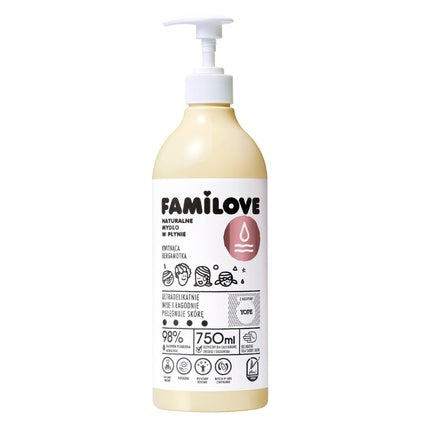 Săpun lichid natural Familove Blooming Bergamot, 750 ml