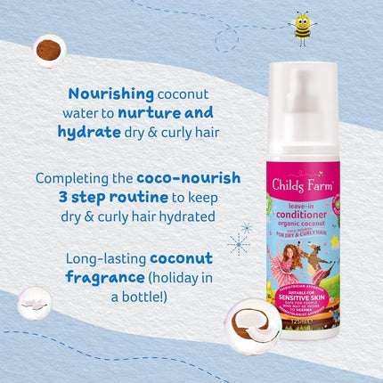 Balsam Leave-In, Childs Farm, Coco-Nourish, 125ml, organic