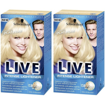 Schwarzkopf Live XXL Colour Intense Permanent Coloration 00a Absolute Platinum