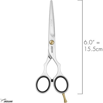 Foarfecă păr, Jaguar, Pre Style Ergo P, argintiu, 6 inch