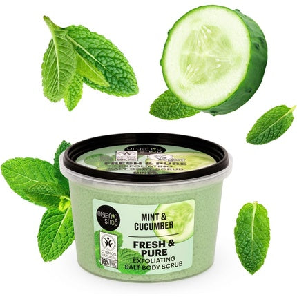 Exfoliant Corp, Caseeto, Fresh & Pure, Mentă-Castraveți