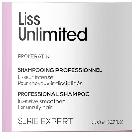 Șampon L'Oreal Professionnel Liss Unlimited, Pro-Keratin, 1500ml, violet