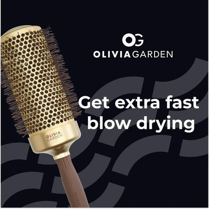 Perie păr, Olivia Garden, Expert Blowout, auriu & maro