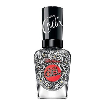 Lac de unghii, Sally Hansen, Miracle Gel, negru-argintiu