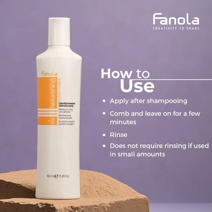 Balsam Fanola Nutricare, alb, 350ml