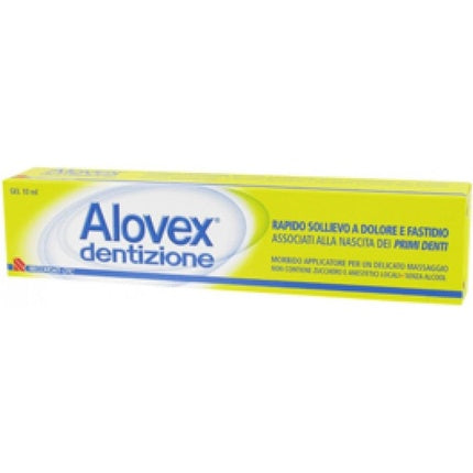 Gel pentru dentiție ALOVEX, 10ml, Galben