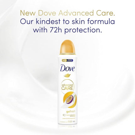 Deodorant spray, Dove, Go Fresh, fructul pasiunii si lemongrass, 150ml