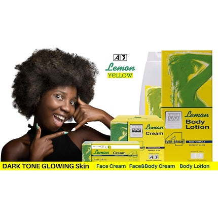 Loțiune corp A3 Lemon 400ml alb