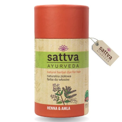 Vopsea păr, Sattva Ayurveda, Henna și Amla, roșu