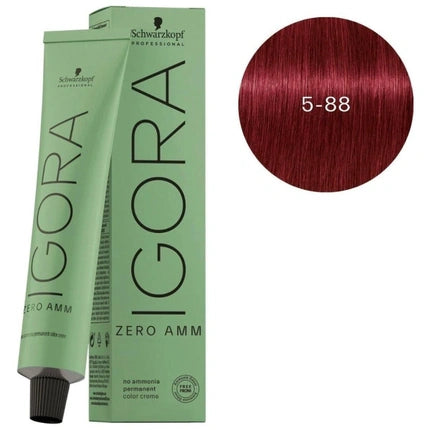 Vopsea de păr Schwarzkopf Igora Zero Amm, castaniu deschis intens, 60 ml