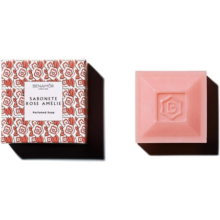 Săpun Parfumat Rose Amélie, Benamôr, cu unt de shea și ulei de cocos, 100g