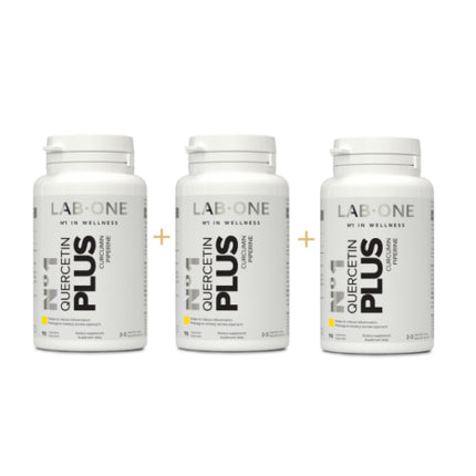 Supliment alimentar, Lab One, Quercetin PLUS Turmeric, capsule, alb