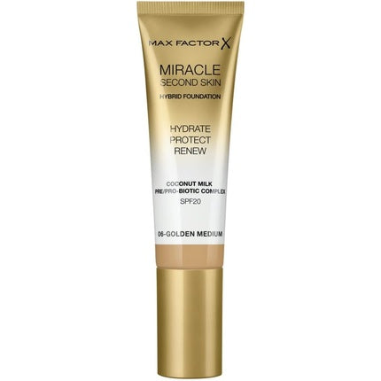 Fond de ten Max Factor Miracle Second Skin, Golden Medium, 30ml