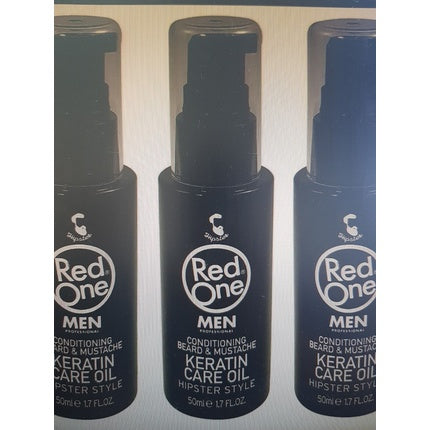 RedOne - Ulei Condiționator pentru Barbă și Mustață, Keratin Care Oil Hipster Style, 50ml