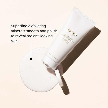 Curățător spumant Jurlique Radiant Skin Foaming Cleanser cu pumice natural și ulei de trandafir, 80g