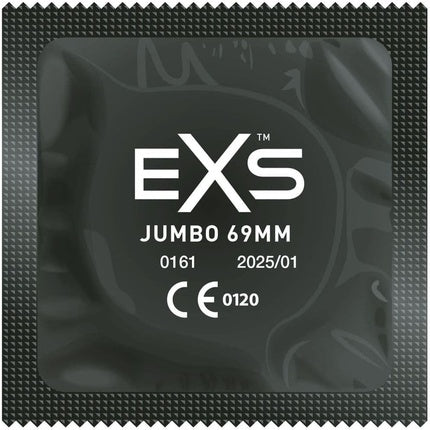 Prezervative Exs Jumbo, latex natural, siliconate, extra mari