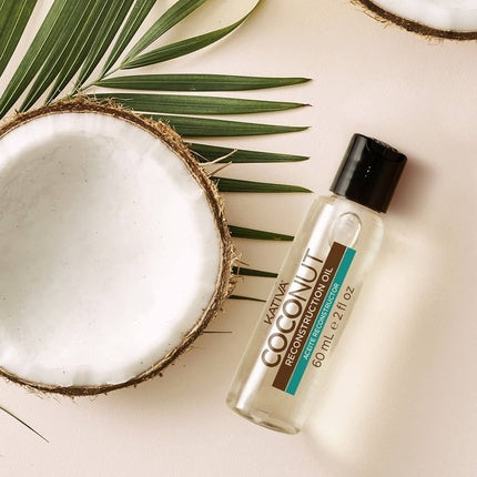 Condicionator de păr Kativa Coconut Reconstruction and Shine cu ulei de cocos 1000ml