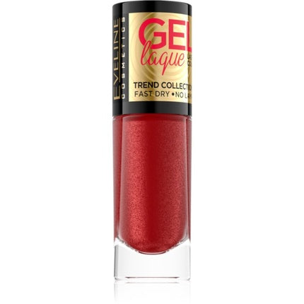Eveline Cosmetics Gel Laque Color 208, roșu metalizat, 8 ml