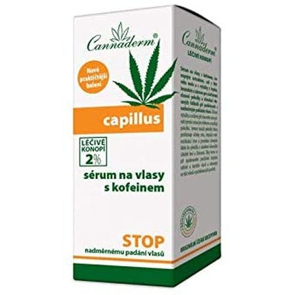 Serum Capillus CANNADERM, 40ml, Verde și Alb, cu Cofeină