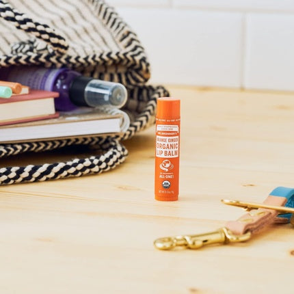 Balsam de buze, Dr Bronner's, Orange Ginger, organic