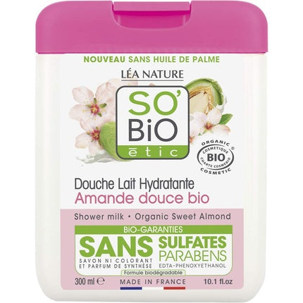 Gel de Duș So'bio Étic Cremă Miere și Migdale 300ml