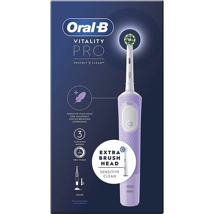 Periuță de dinți electrică Oral-B Vitality Pro CrossAction, Liliac