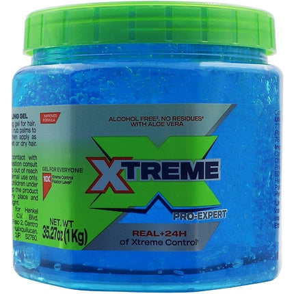 Gel de păr Wet Line Xtreme Professional, Extra Hold, Culoare Albastră, 1.12kg