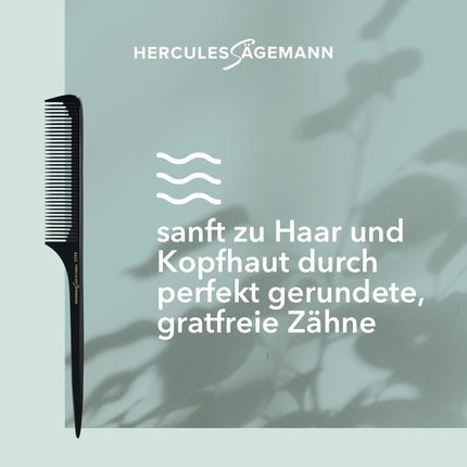Pieptăn din oțel Hercules Sägemann 6450/9.25 NYH, negru