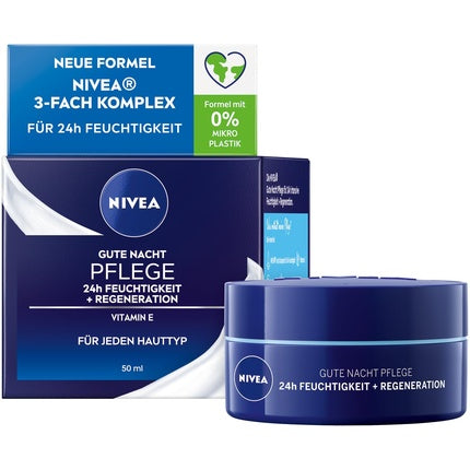 Cremă de noapte NIVEA Good Night Care, 50ml, albastru