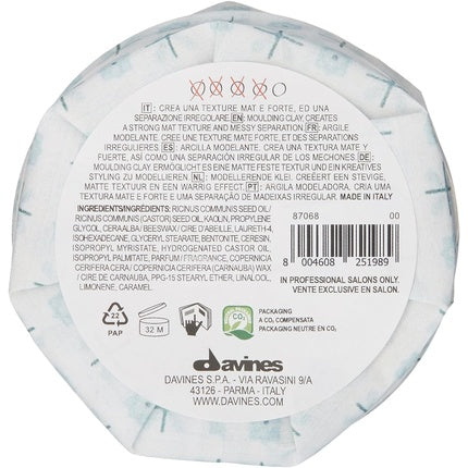 Argilă Modelatoare, Davines More Inside, 75ml, mat