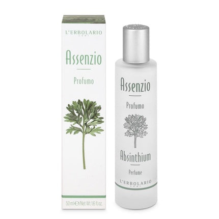 Perfume L'Erbolario Assenzio Absinthium, 50ml, sticlă albă cu capac argintiu