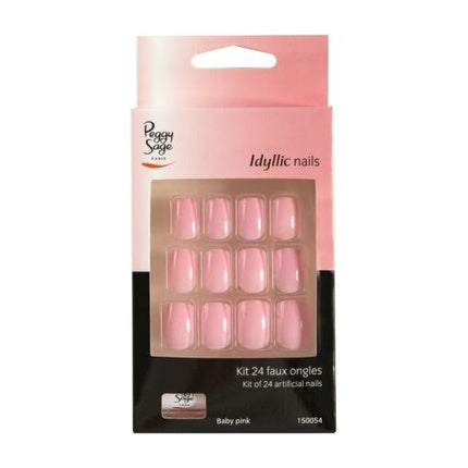 Set Onglete Artificiale Peggy Sage Idyllic Nails Baby Pink 24 buc
