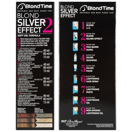 Pudră de decolorat Blond Time, Silver Effect, 160 g