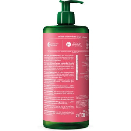 Gel de duș Weleda Happiness cu Grapefruit, 750ml