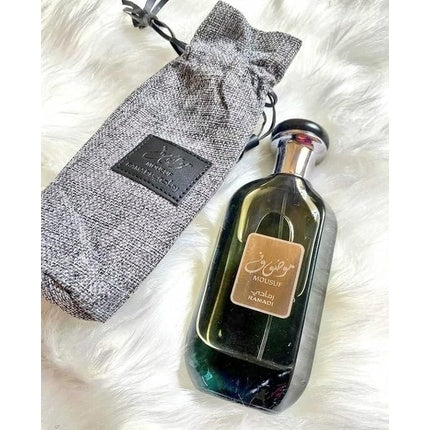 Eau de Parfum Ard Al Zaafaran Mousuf Ramadi, sticlă verde închis, capac negru, 100 ml