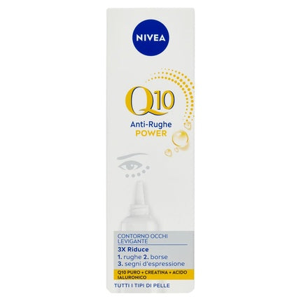 Crema de ochi Nivea Q10 Anti-rid Power, alb, 15 ml