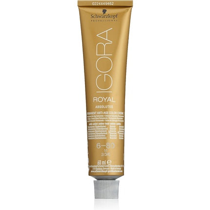Cremă Colorantă Permanentă, Schwarzkopf Igora, Anti-Age, 6-80 Blond Închis Roșu Natural, 60ml