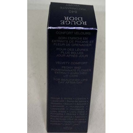 Ruj Matte Christian Dior Rouge Velvet 840 Rayonnante