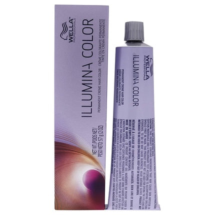 Vopsea păr permanentă Wella Illumina Color 5 35, Culoare maro deschis aurit roșu violet, 60 ml