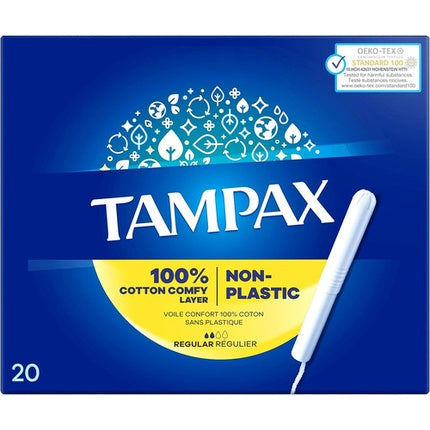 Tampon Tampax 100% Cotton Comfy, Regular, 20 buc