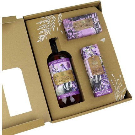 Set Cadou pentru Îngrijirea Corpului, The English Soap Company, Lavandă, 190 g