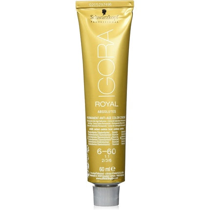 Vopsea de par, Schwarzkopf, IR Absolutes 6-60 Blond Inchis Ciocolatiu Natural, 60ml