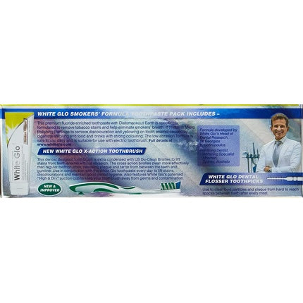 Pastă de dinți, White Glo, Smokers Formula, alb