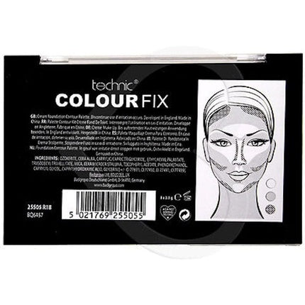 Paletă Contur Tehnic Colour Fix, Pudră Presată, 6 Culori
