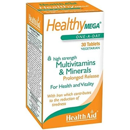 Supliment alimentar, HealthAid, Healthy Mega, 30 tablete
