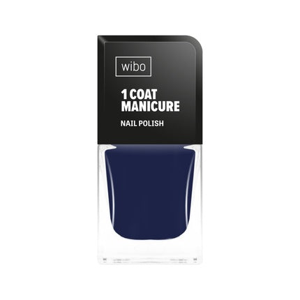 Smalt pentru unghii Wibo, 1 Coat Manicure, albastru marin, 8.5ml
