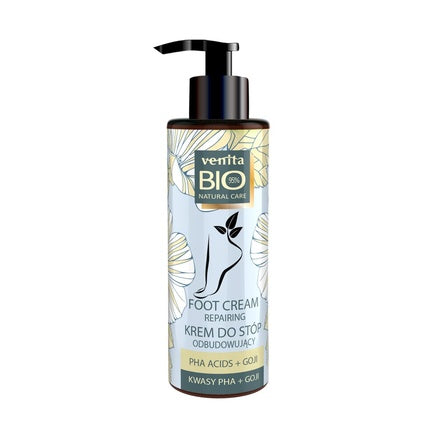 Cremă regenerantă pentru picioare, Bios Natural Care, cu acizi PHA și extract de Goji Berry, 100ml