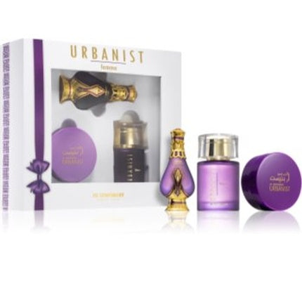 Set Cadou Parfum Al Haramain Urbanist Femme, Eaux de Parfum, Violet, 100 ml