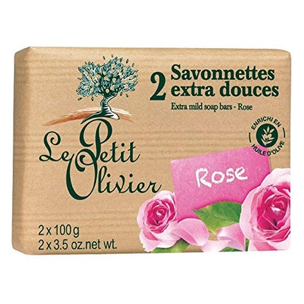 Savonete Le Petit Olivier Provence Rose, Set de 2 buc, 100g fiecare