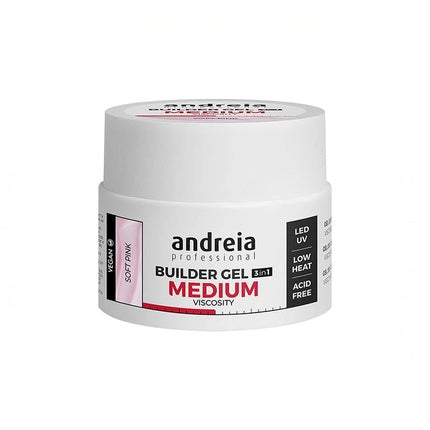 Gel de construcție, Andreia, Builder Gel Medium, 44g, Soft Pink